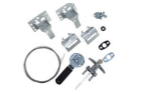 Sectional door lock set